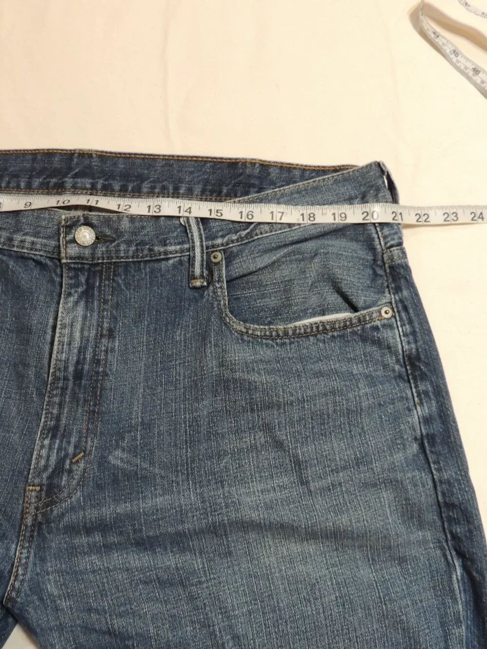 Levi 569 Jeans 1990S Men 38x32 Pockets Outdoors Work Comfort Denim Blue Jeans